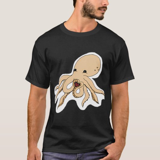 タコの愛 Tシャツ (正面)