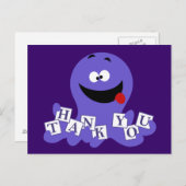 タコの感謝 ポストカード (正面/裏面)