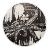 タコの抽斗引き出しをサミラ・スペリーで引く セラミックノブ (正面)