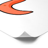 タコの文章 楽しいタコのダジャレ ポスター (角)
