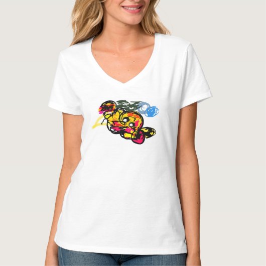 タコの楽しみ Tシャツ (正面)