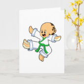 タコの武術空手 カード (黄色い花)