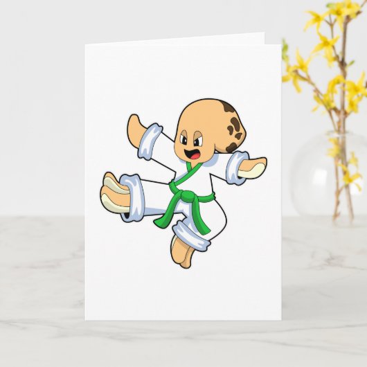 タコの武術空手 カード (黄色い花)