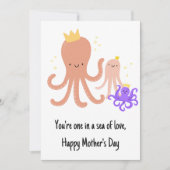 タコの母親の日 サンキューカード (正面)