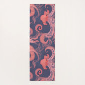 タコの水彩パタカラフルーン ヨガマット (裏面)