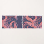 タコの水彩パタカラフルーン ヨガマット (正面(横))