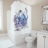 タコの浴室のシャワー・カーテン シャワーカーテン (インサイチュ)