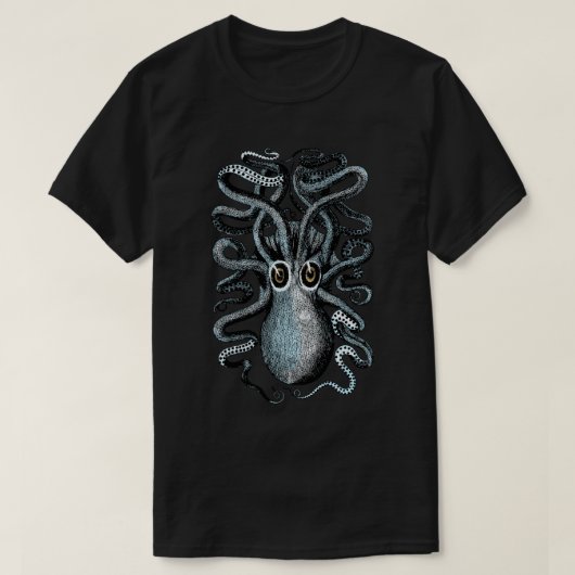 タコの海モンスター Tシャツ (デザイン正面)