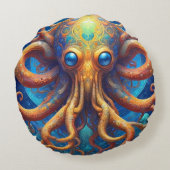 タコの海生活 ラウンドクッション (裏面)