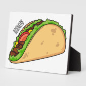 タコの漫画イラスト フォトプラーク (側面)