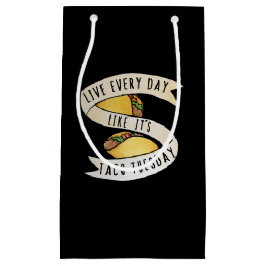 タコの火曜日のように毎日を過ごす スモールペーパーバッグ