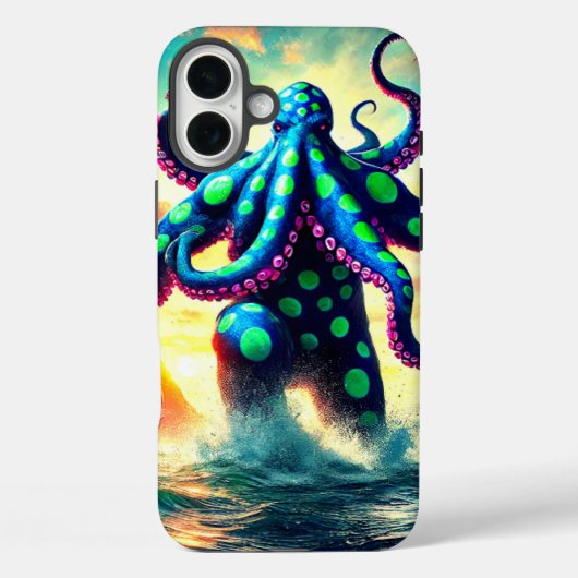 タコの生き物の電話箱 Case-Mate iPhoneケース (裏面)