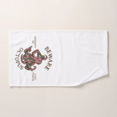 タコの生き物航海のの触手の怪物に注意 ハンドタオル (ハンドタオル)