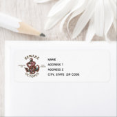 タコの生き物航海のの触手の怪物に注意 ラベル (インサイチュ)