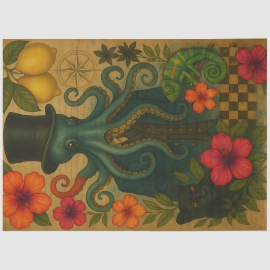 タコの紳士デコペ航海のージ 薄葉紙 (正面)