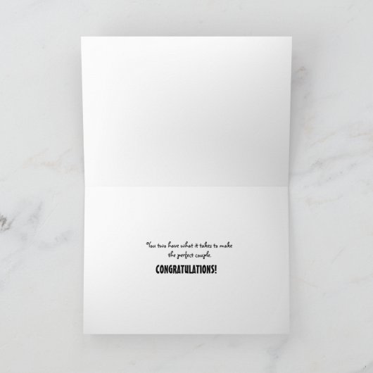 タコの結婚おめでとうカード カード (内部)