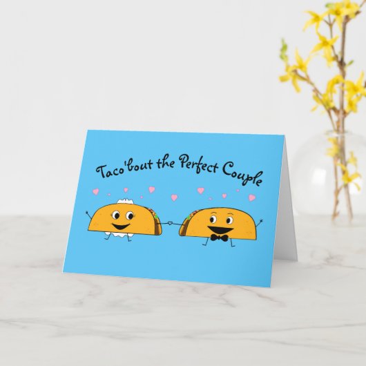 タコの結婚おめでとうカード カード (黄色い花)