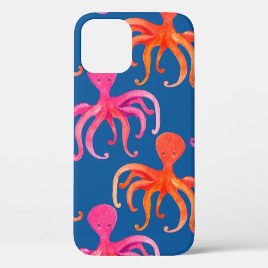 タコの継ぎ目のないカラフル型 Case-Mate iPhoneケース (裏面)