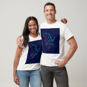 タコの線ポップ・アートの画 Tシャツ (ユニセックス)