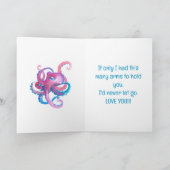 タコの腕の愛/恋しく思あなたのカード サンキューカード (内部)