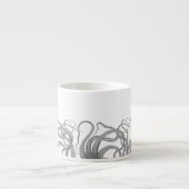 タコの航海の触手ヴィンテージクラーケンの蒸気圧 エスプレッソカップ (正面)