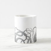 タコの航海の触手ヴィンテージクラーケンの蒸気圧 コーヒーマグカップ (中央)