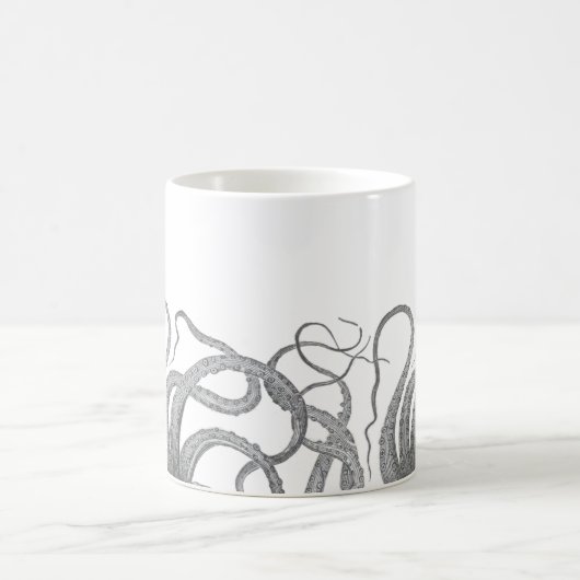 タコの航海の触手ヴィンテージクラーケンの蒸気圧 コーヒーマグカップ (中央)