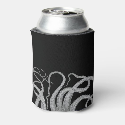 タコの航海の触手ヴィンテージクラーケンの蒸気圧 缶クーラー (缶裏面)