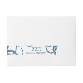 タコの覆いのラベル ラップアラウンド宛名ラベル (正面)