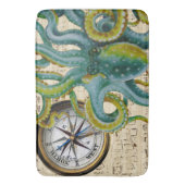 タコの触手のコンパス音楽 バスマット (正面縦)