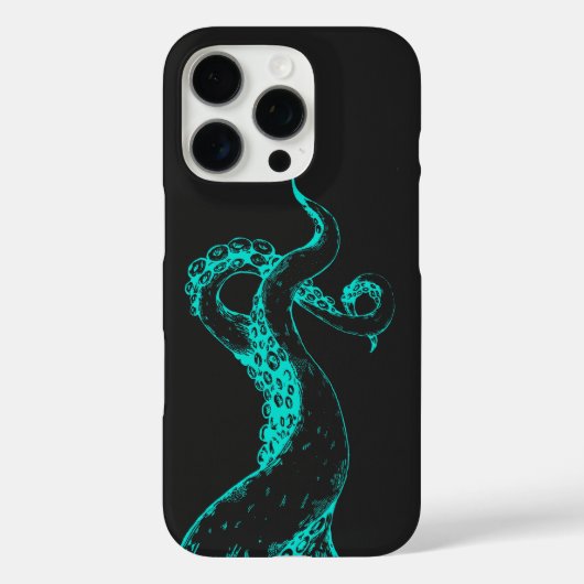 タコの触手アクアブラックiPhoneケース Case-Mate iPhoneケース (裏面)