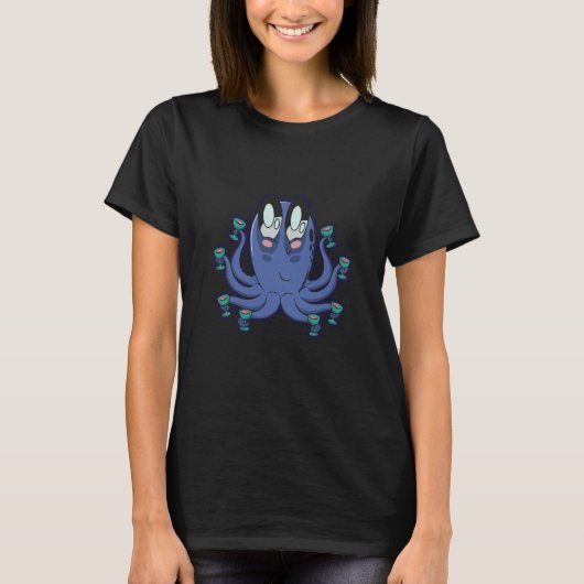 タコの触手 Tシャツ (正面)