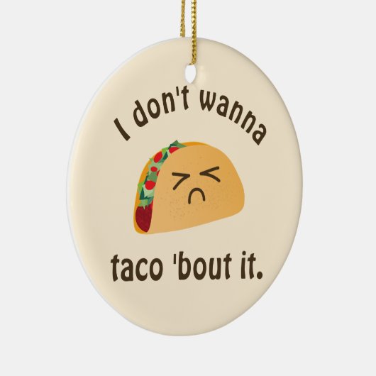 タコの言葉はおもしろい食べ遊物のプンのユーモア セラミックオーナメント (右)