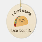 タコの言葉はおもしろい食べ遊物のプンのユーモア セラミックオーナメント (左)