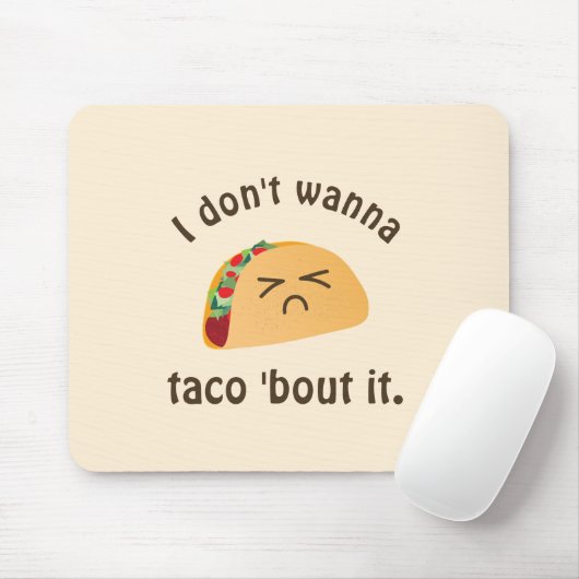 タコの言葉はおもしろい食べ遊物のプンのユーモア マウスパッド (マウス)