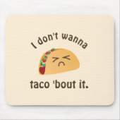 タコの言葉はおもしろい食べ遊物のプンのユーモア マウスパッド (正面)