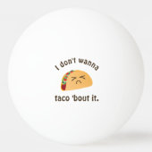 タコの言葉はおもしろい食べ遊物のプンのユーモア 卓球ボール (正面)