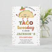 タコの誕生日招待状 招待状 (スタンド正面)