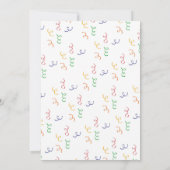 タコの誕生日招待状 招待状 (裏面)