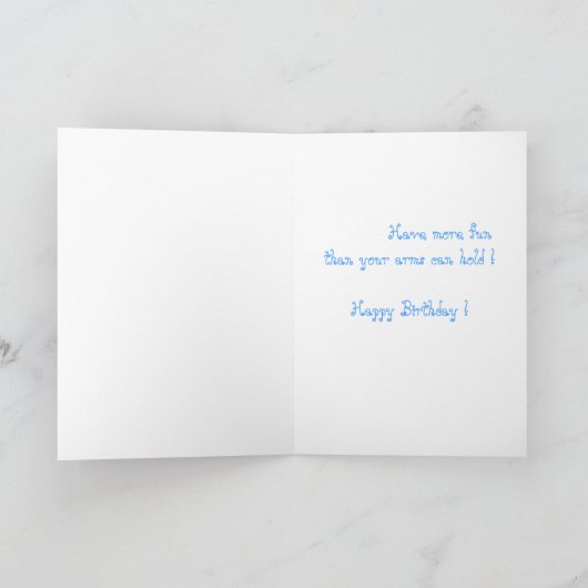 タコの誕生日 カード (内部)