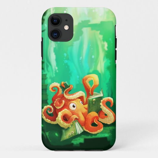 タコの読書iPhone 5の場合 Case-Mate iPhoneケース (裏面)