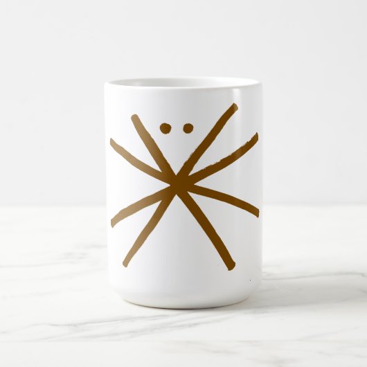 タコの輪郭マグカップ コーヒーマグカップ (中央)