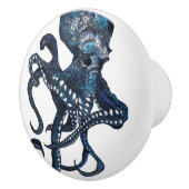 タコの陶磁器のドア・ノブ セラミックノブ (右)