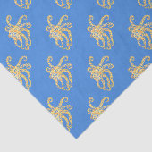 タコの青ステンドグラス 薄葉紙 (詳細)