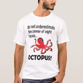 タコの面白グッズ Tシャツ (正面)