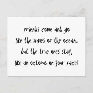 「タコの顔」 ポストカード