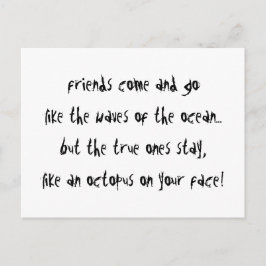 「タコの顔」 ポストカード