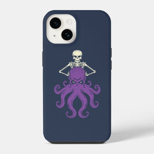 タコの骨格 iPhoneケース (裏面)
