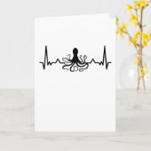 タコの鼓動 クラゲ イカ 魚 海 クラーケン 母 父 カード (黄色い花)