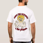 タコのTシャツを救って下さい Tシャツ (裏面)